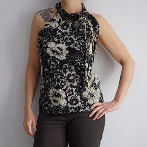 Ralph Lauren Sleeveless Floral Blouse